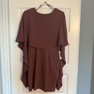 Mauve cape dress